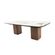 mesa de comedor extensible granito ceramica walnut 2
